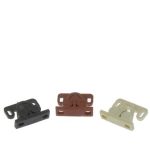 Opritor pentru usa din plastic cu doua role maro