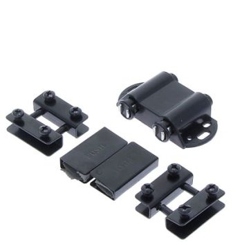 Balama U cu push up pentru doua usi din sticla